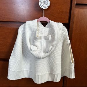 Baby Gap teddy poncho sweater 2T || excellent condition